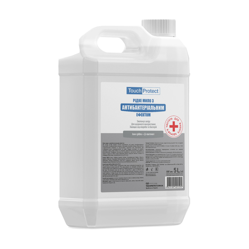 Мило рідке Touch Protect Іони срібла-Д-пантенол (4823109401594), 5 л